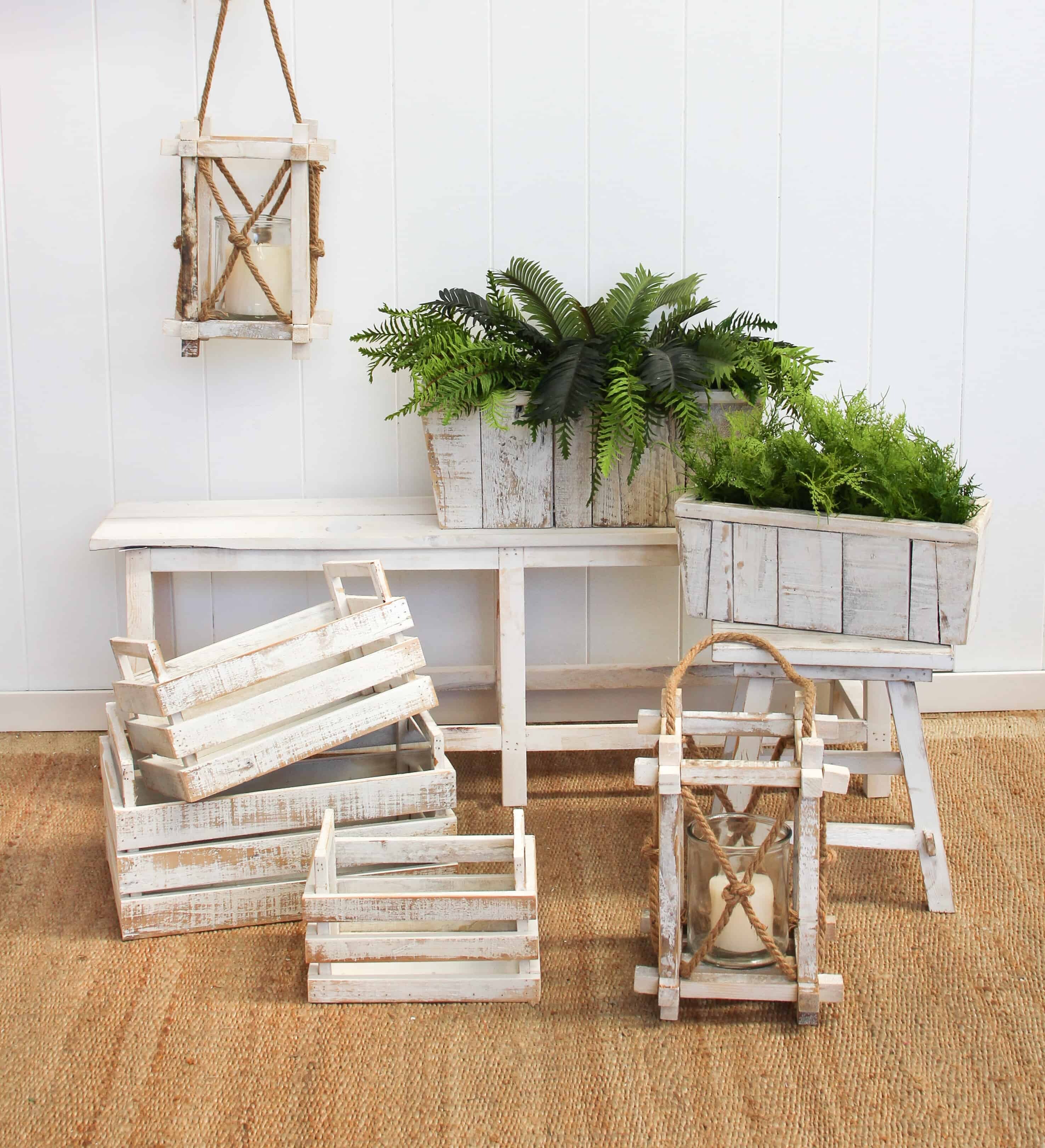 Planter Boxes S/2 W/Wash