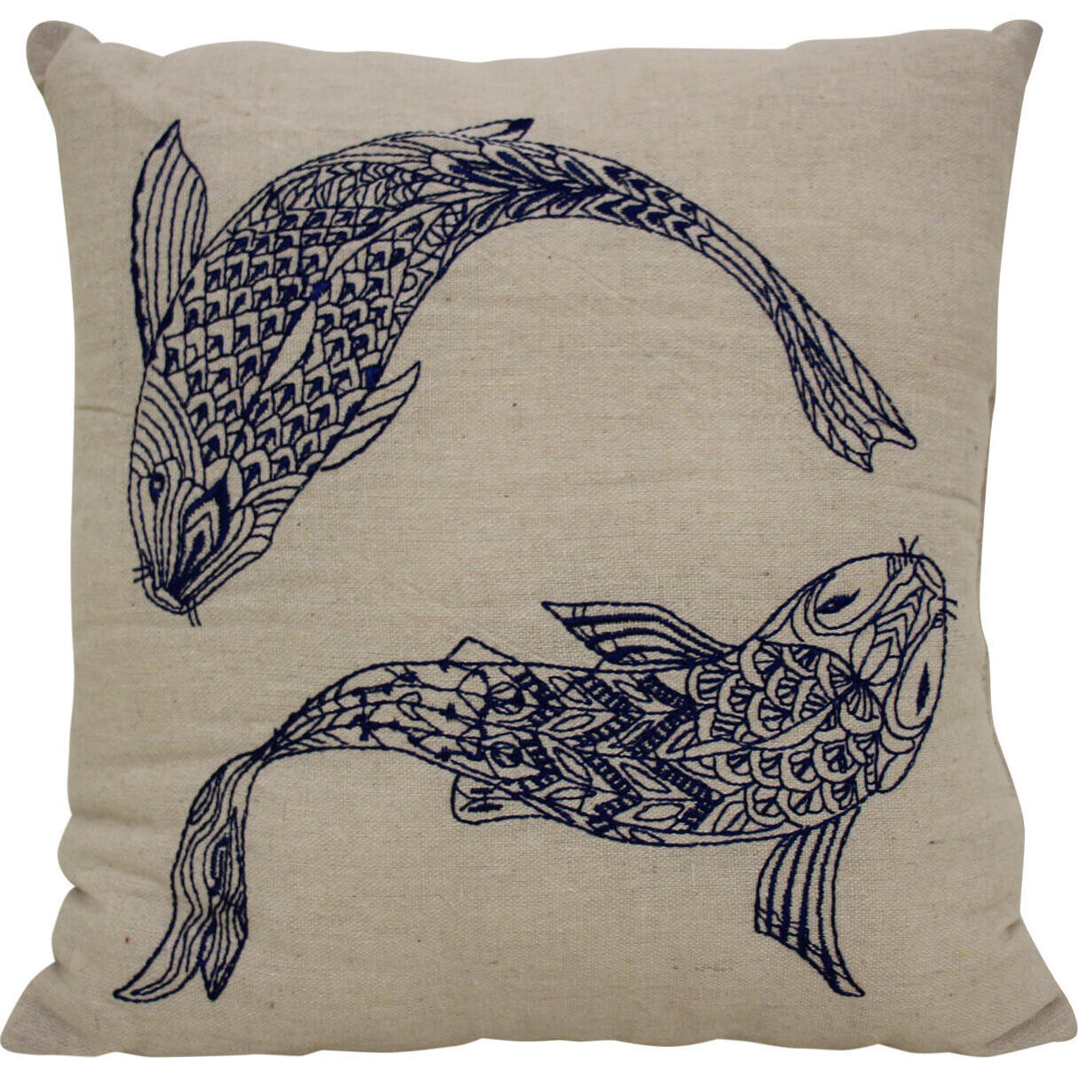 Cushion Navy Koi