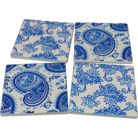 Coasters Paisley Blue