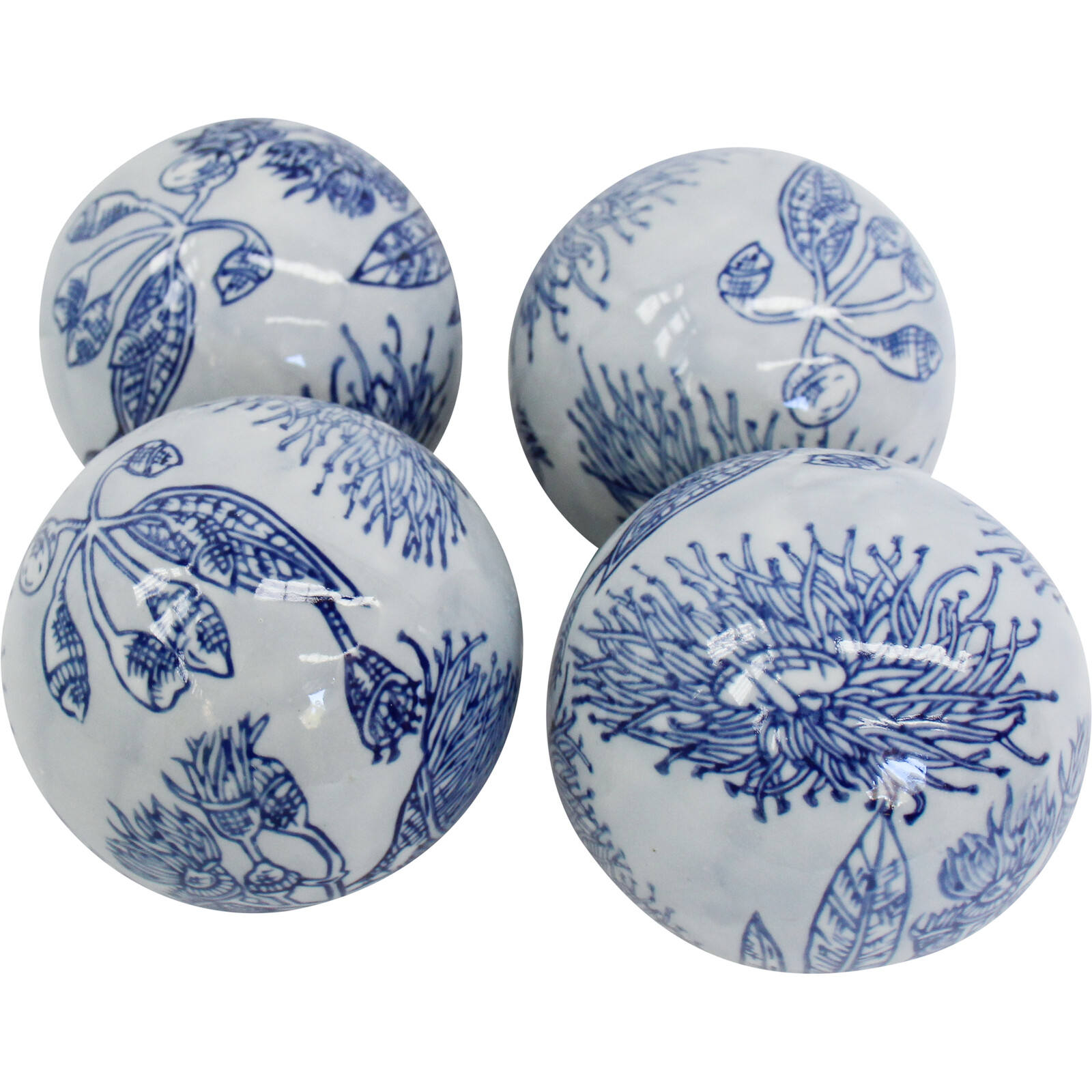 Porcelain Balls S/4 Flowering Gum