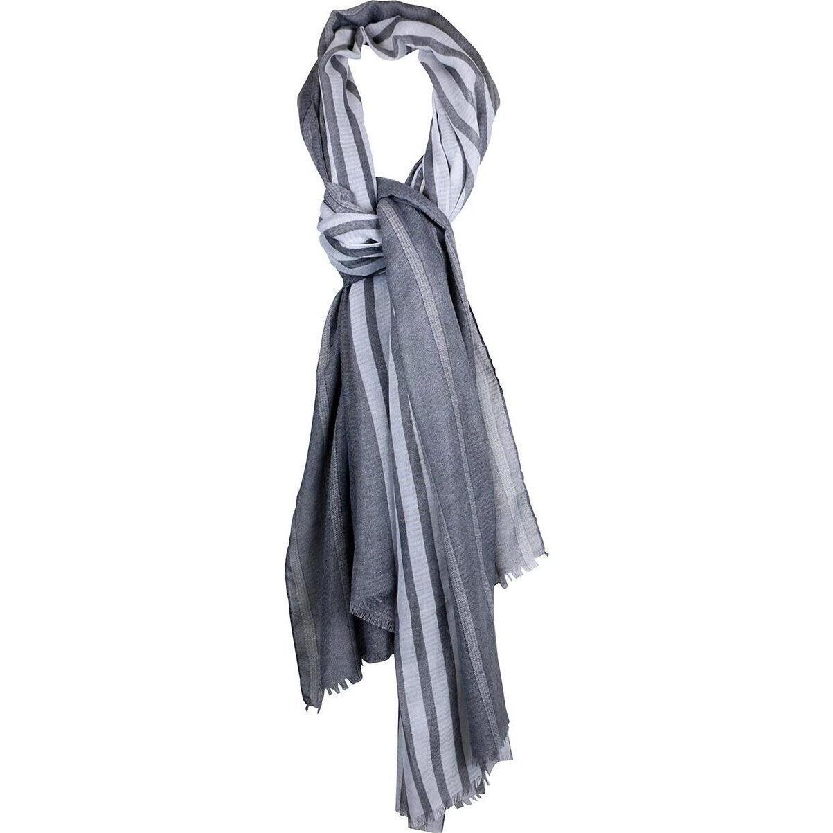 Scarf Grey Double Stripe