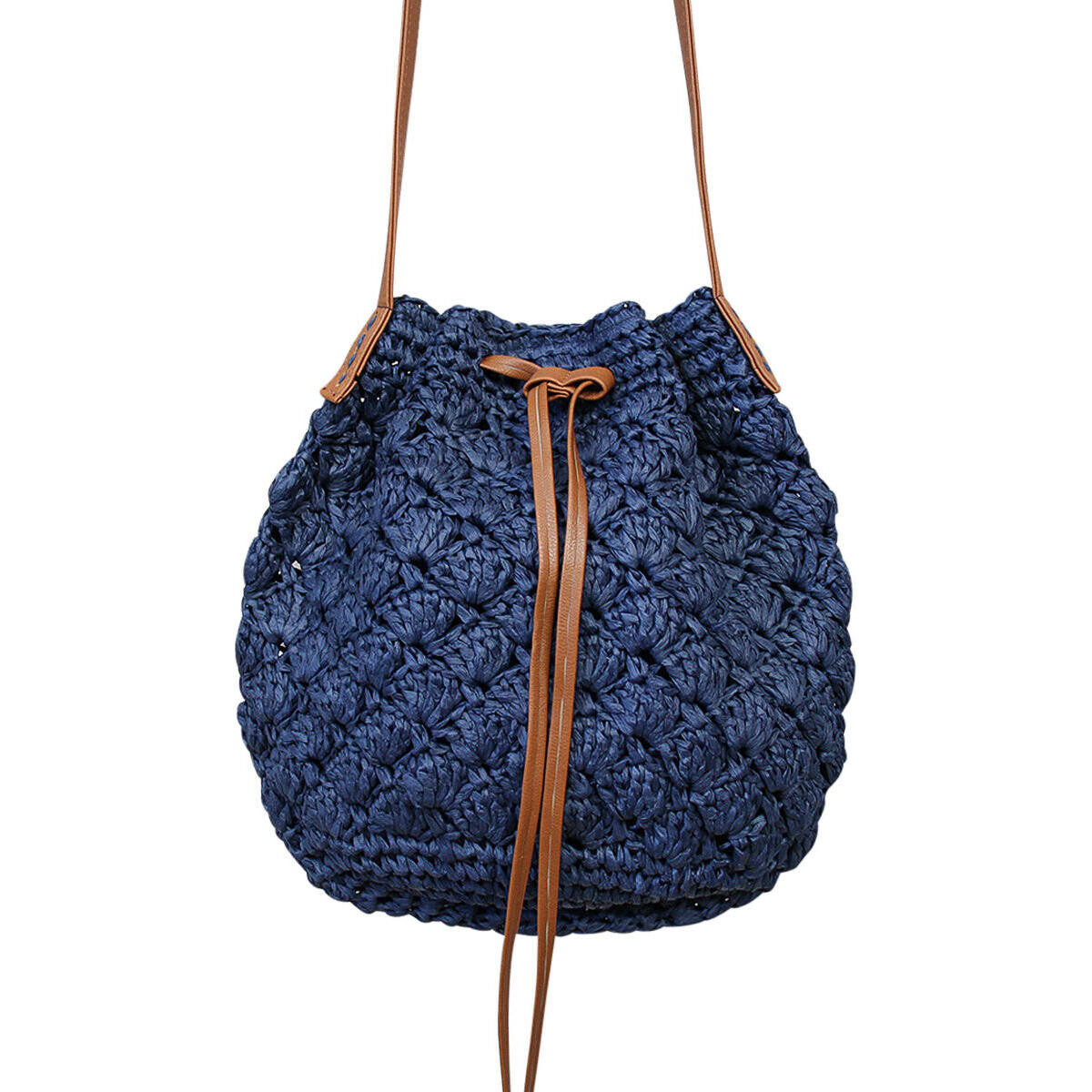 Crotchet Tote Navy