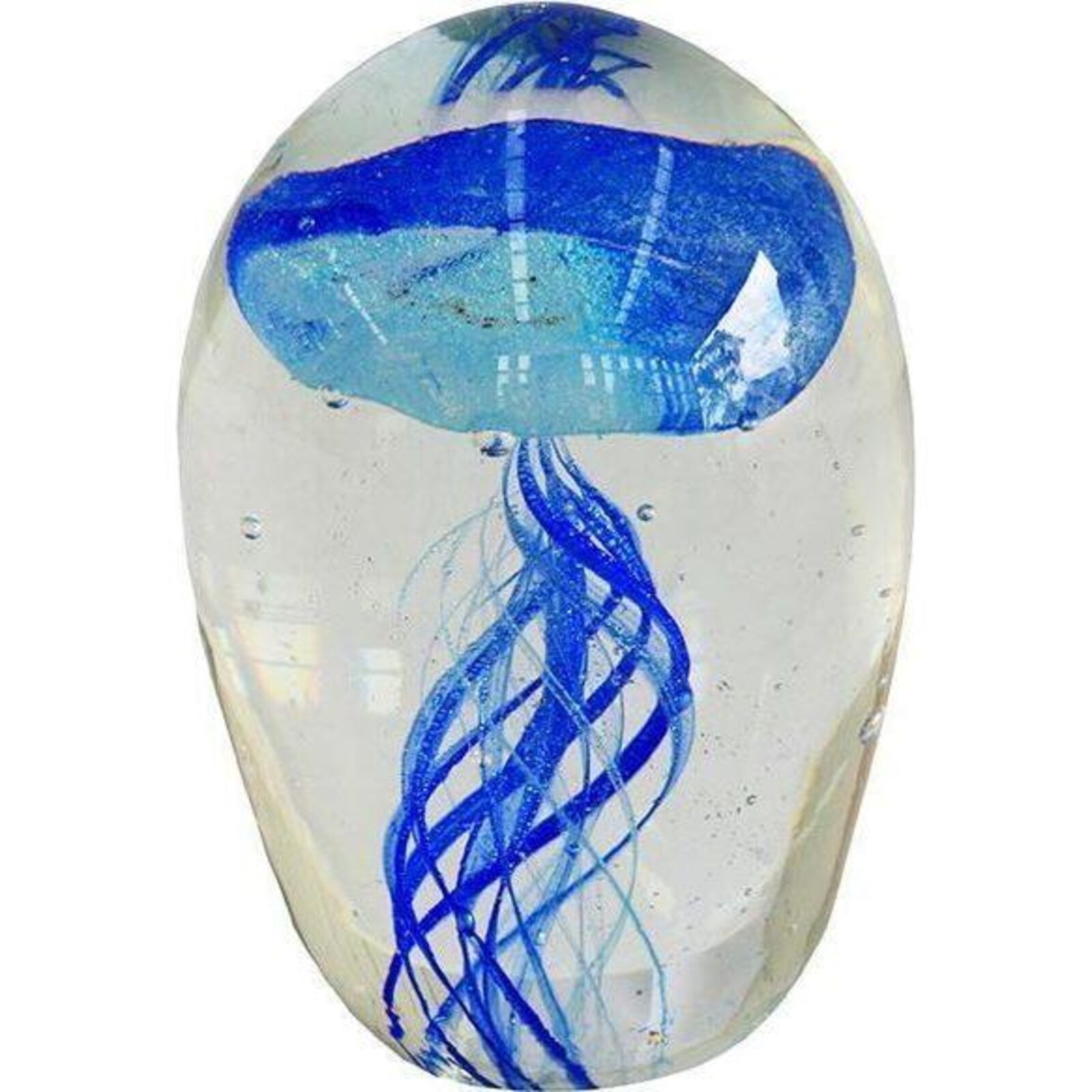 Paperweight Jellyfish Dk/Light Blue
