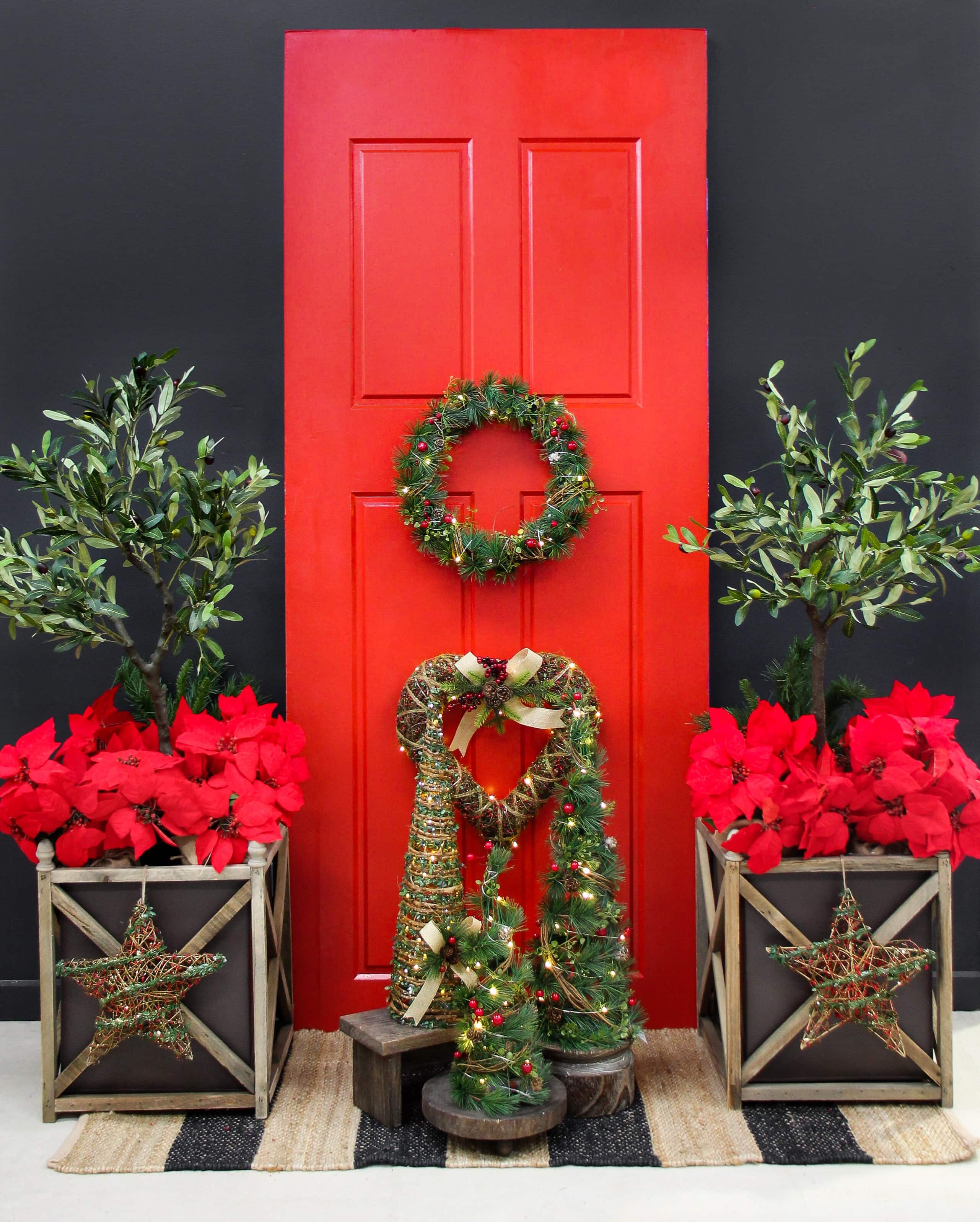 Xmas Heart Wreath Berries