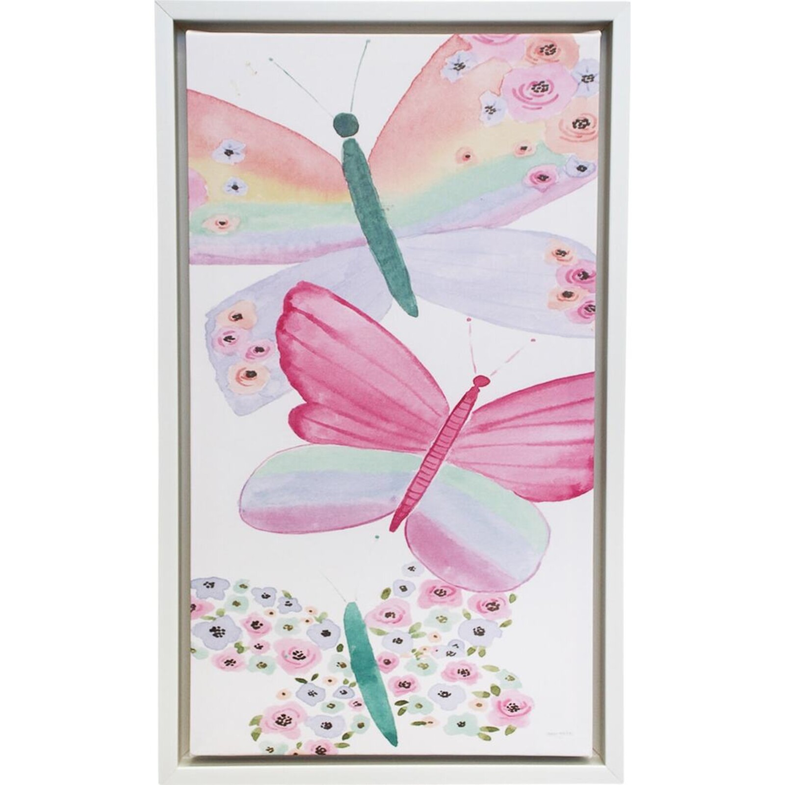 Framed Canvas Butterfies