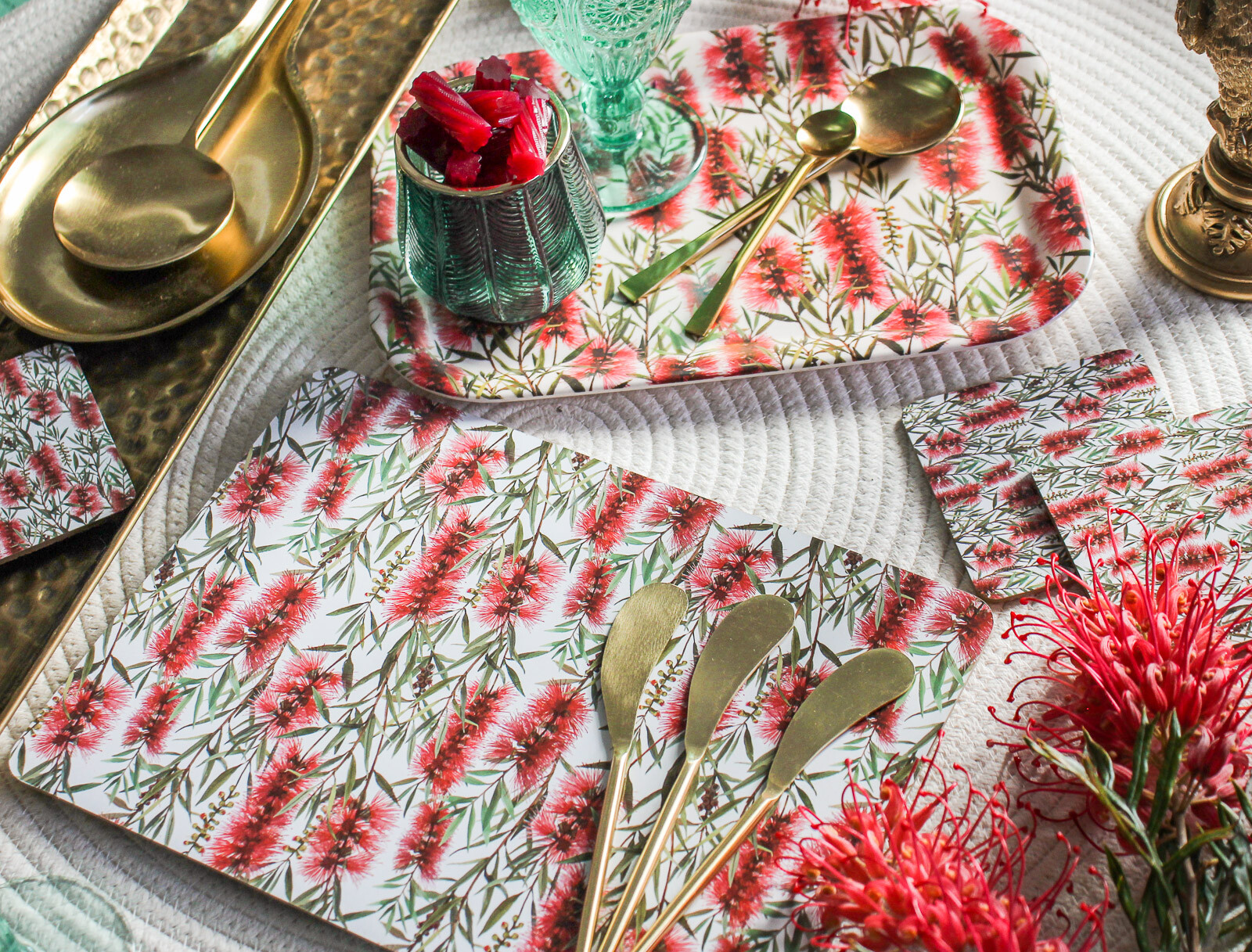 Placemat Bottlebrush S/4