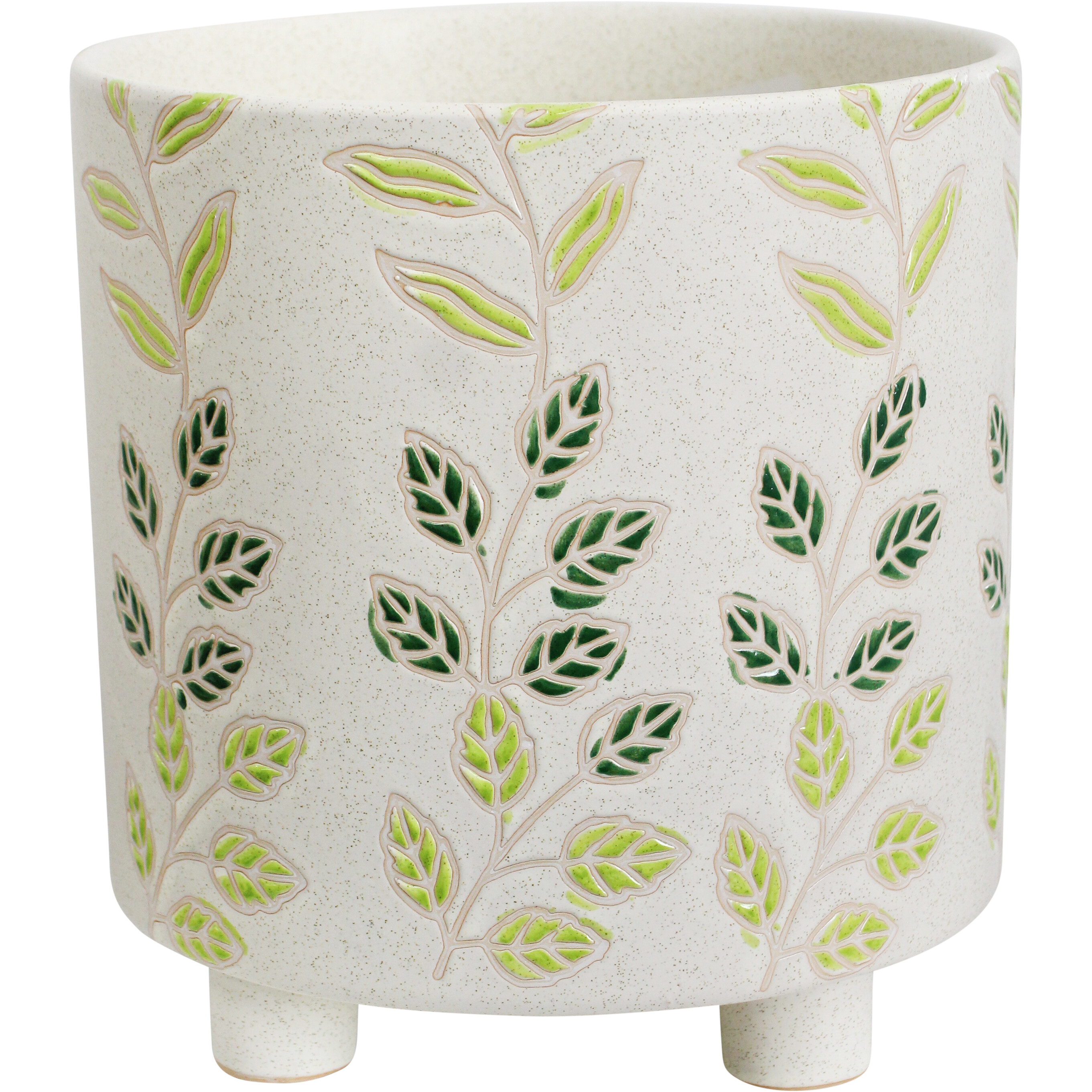 Planter Spring Leaf Lrg