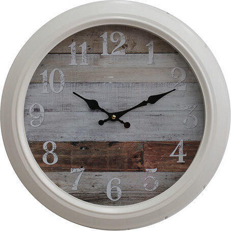 Clock Weatherd Boards Metal