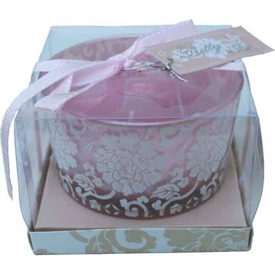 Boxed Votive Pink Peony Large