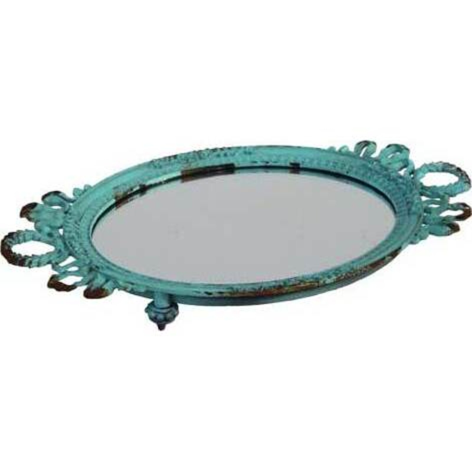 Mirror Teal Tray