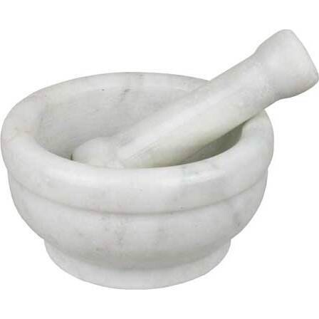 Mortar & Pestle White Lrg