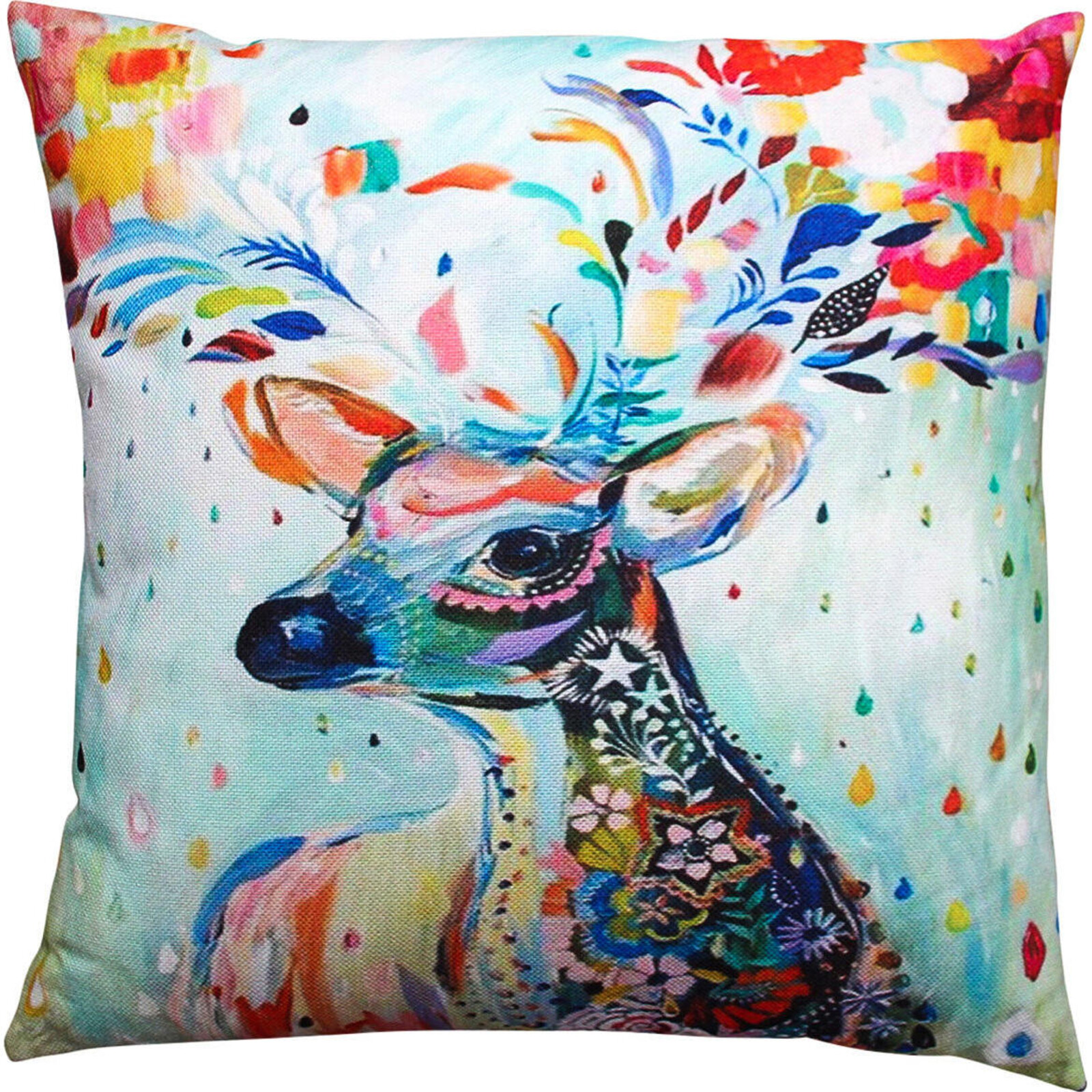 Cushion Colourful Deer