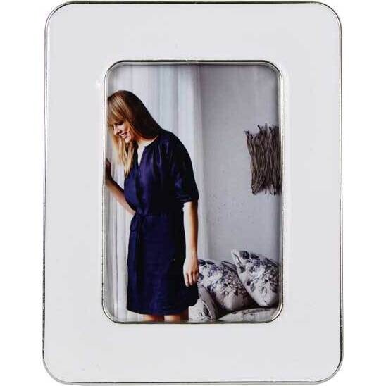 Frame Enamel White Rounded