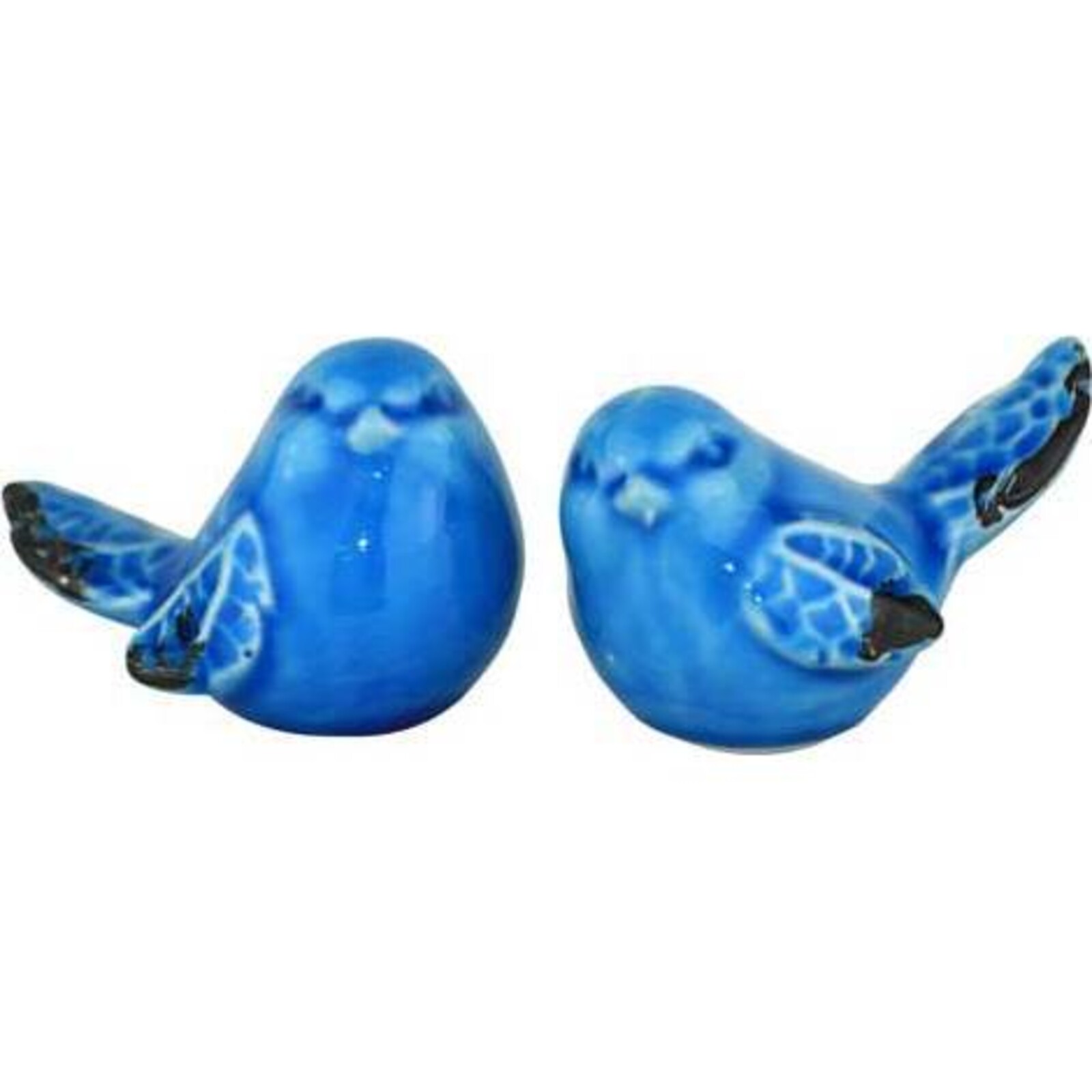 Ceramic Blue Birds S/2