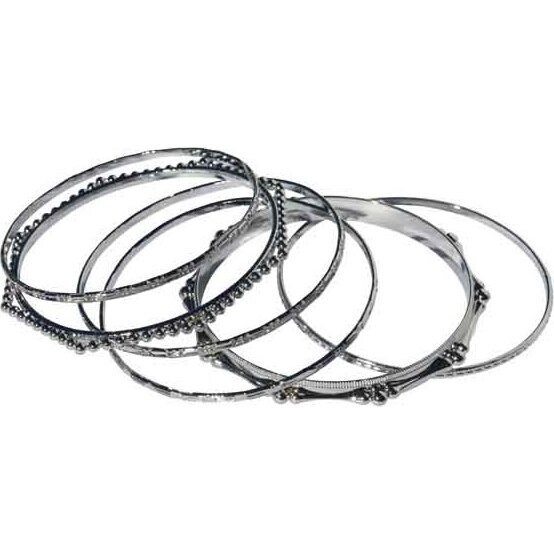 Multi Bangle - Twisted Ball - set 6