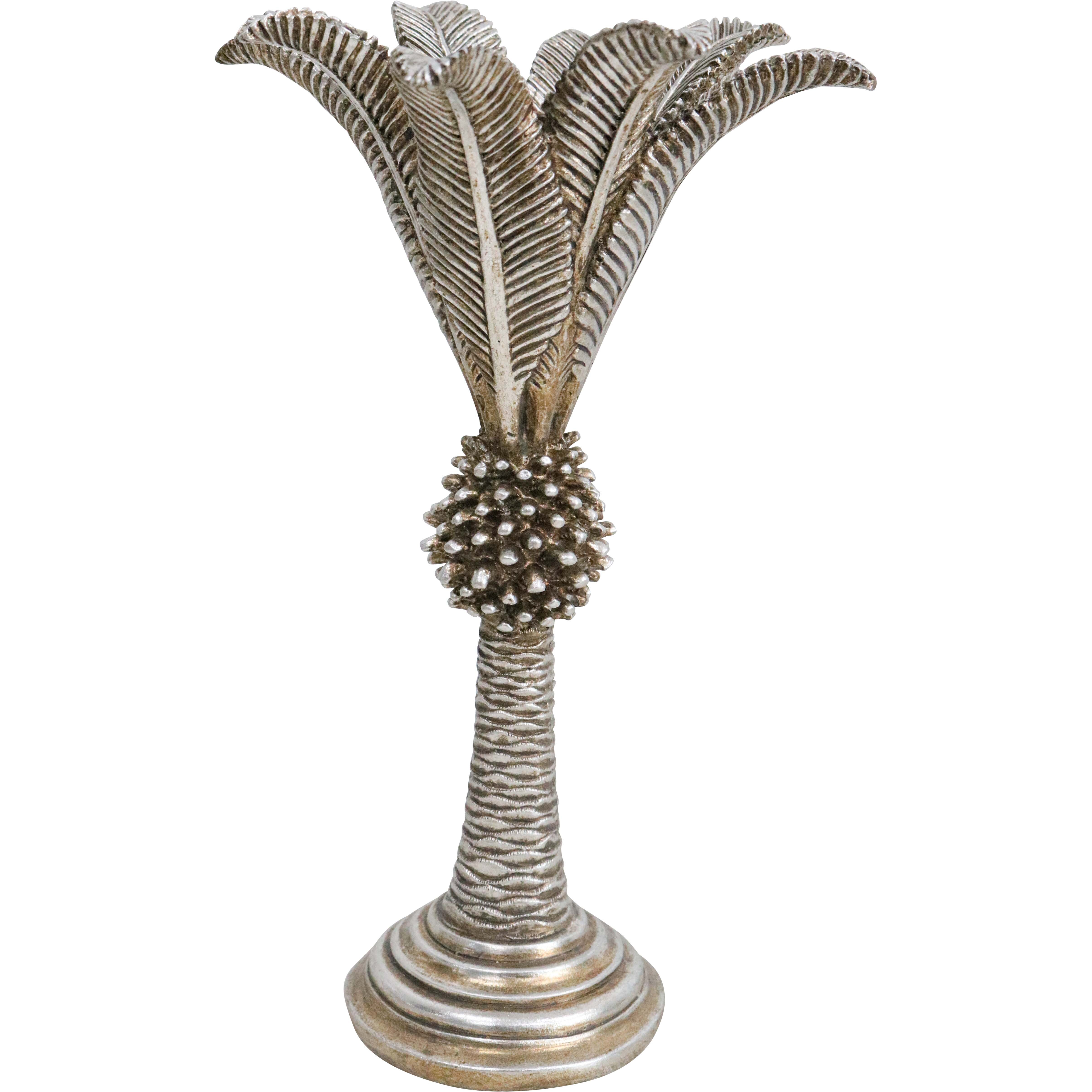 Queen Palm Champagne Candle Holder Med