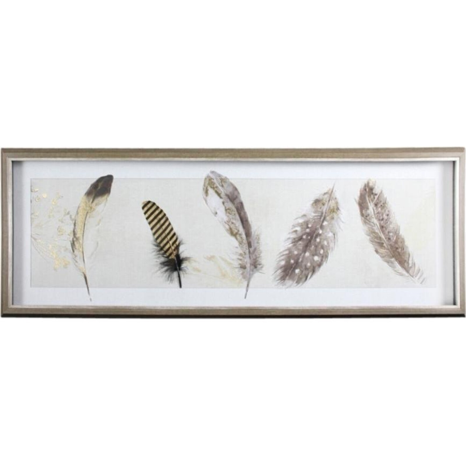 Framed Goldfoil Feathers