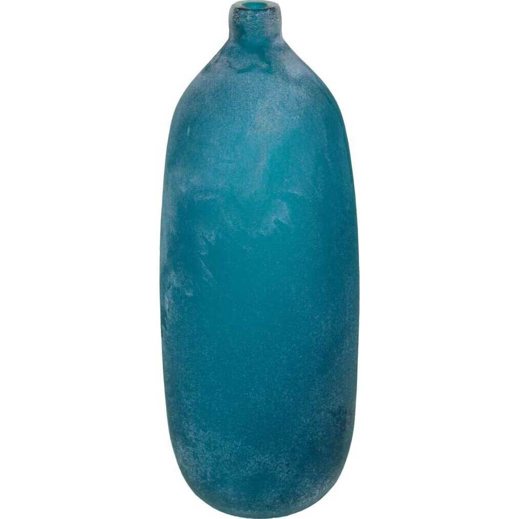 Glass Vase Teal Tall