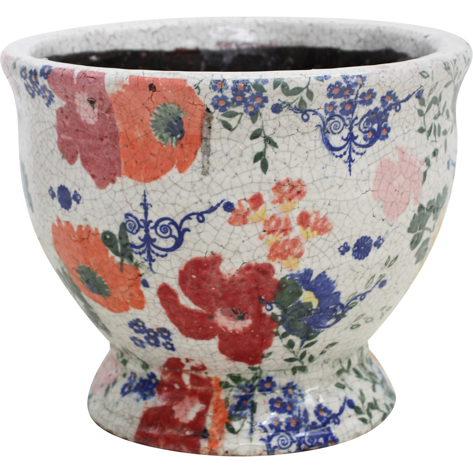 Pot Urn Lrg Antique Floral