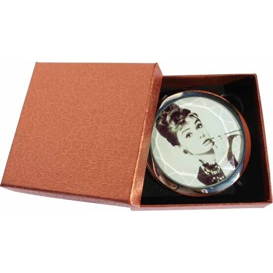 Mirror Compact - Facet Audrey White