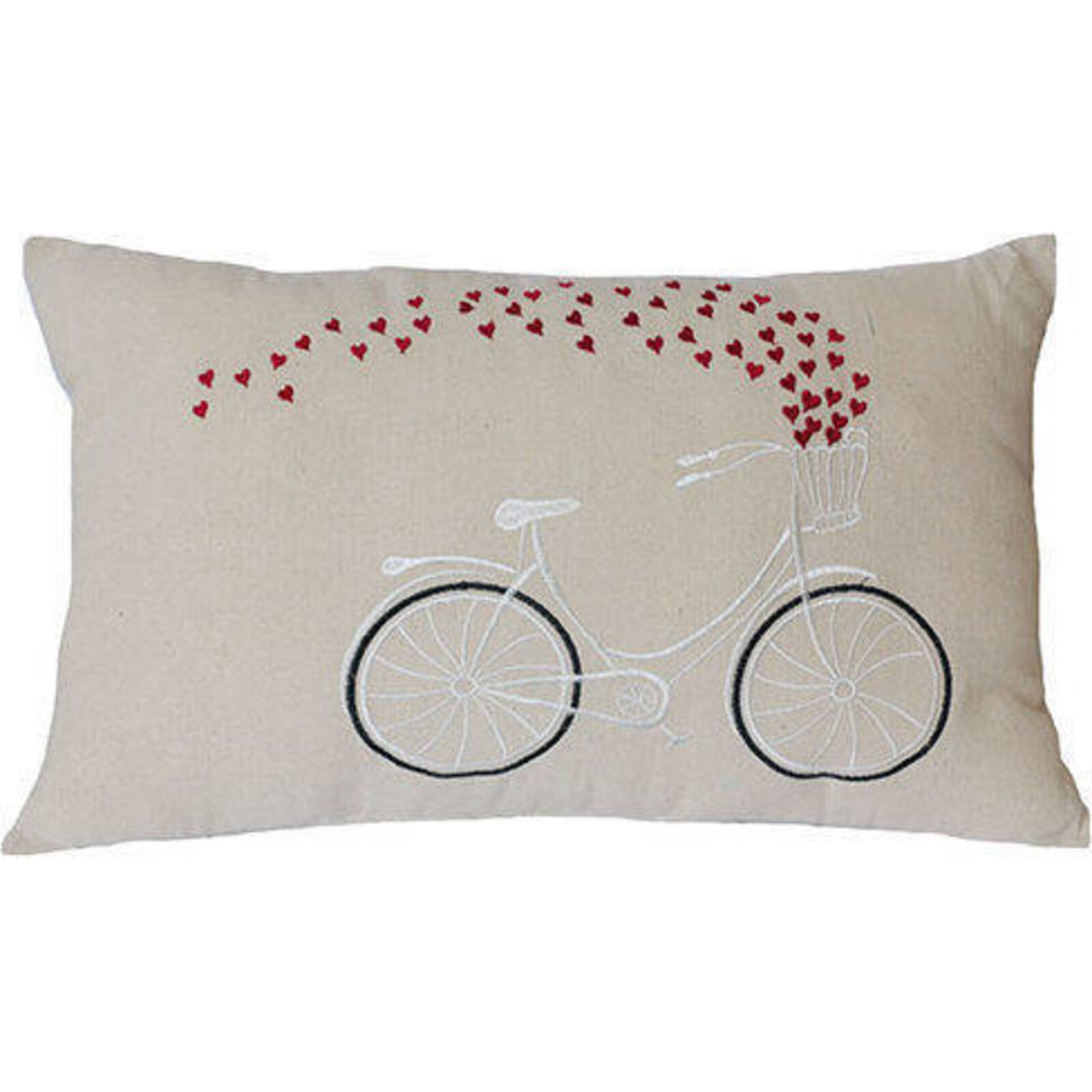 Cushion Bicycle Love Hearts