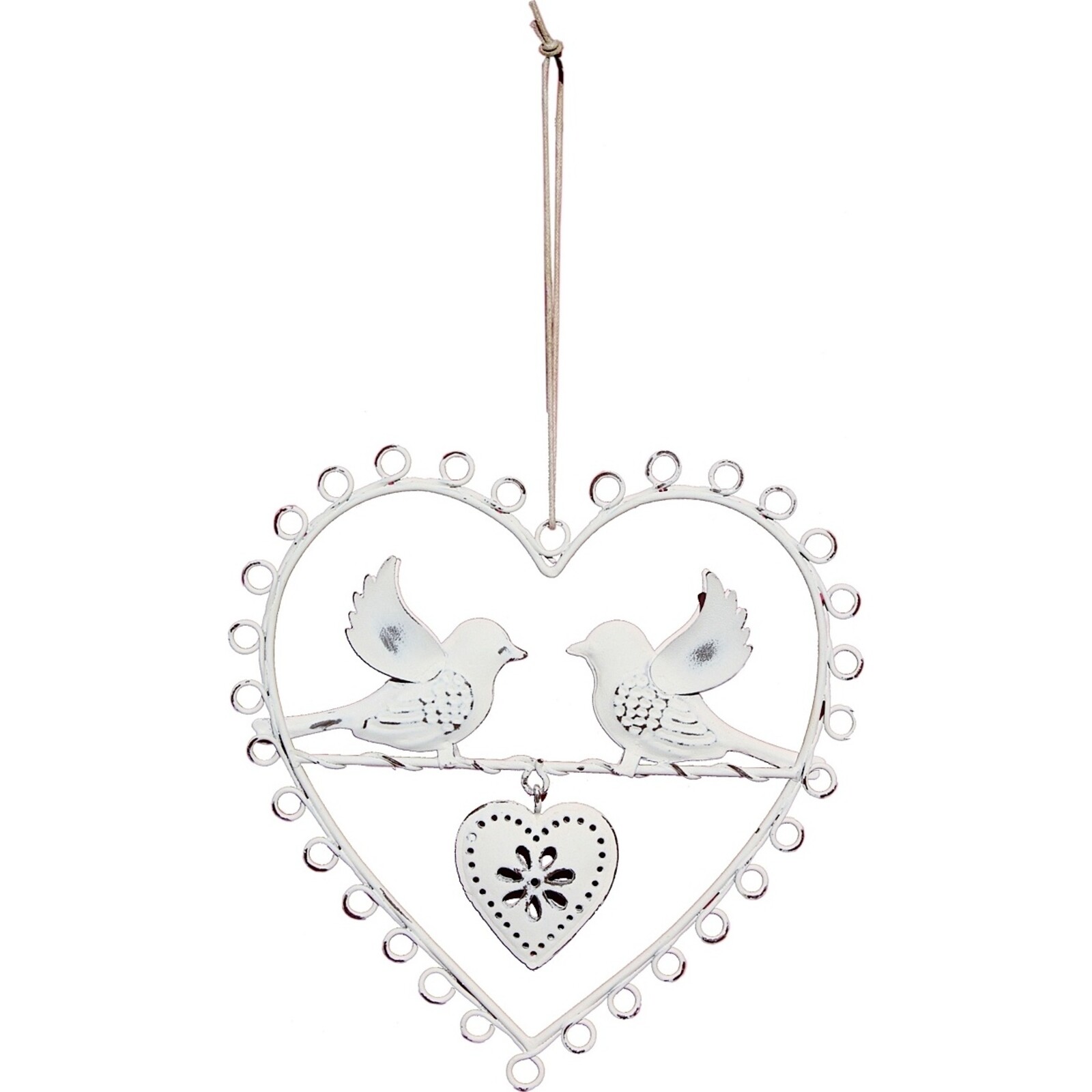 Hanging Décor - Loop Double Bird Heart