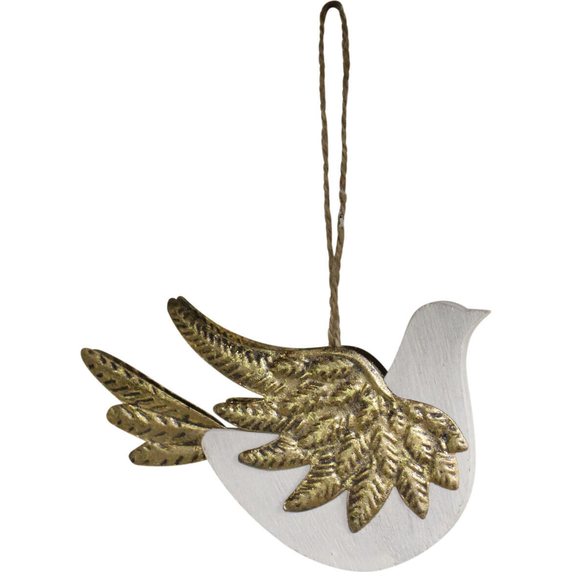 Hanging Bird Gold Wings Sml