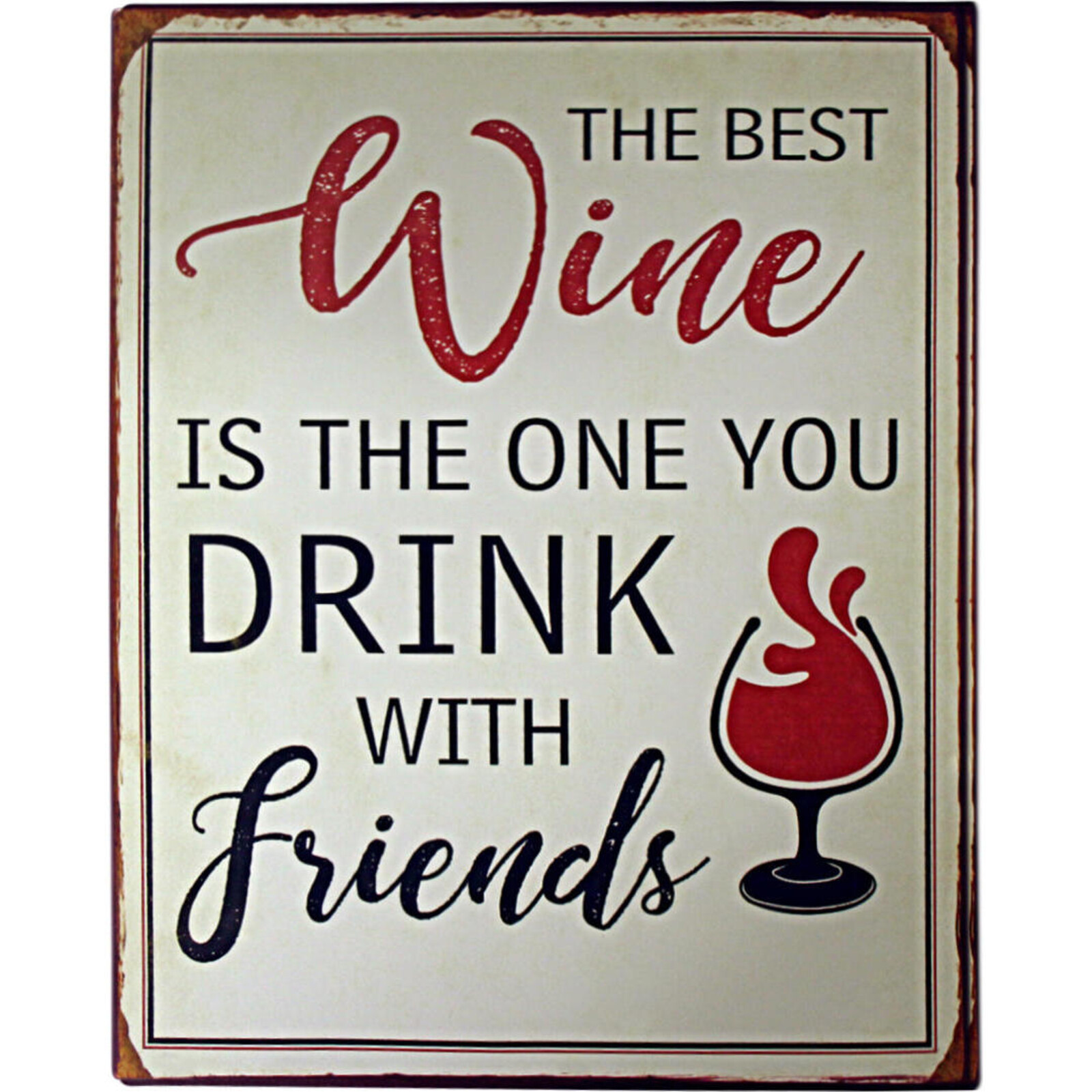 Sign Best Wine with Friends