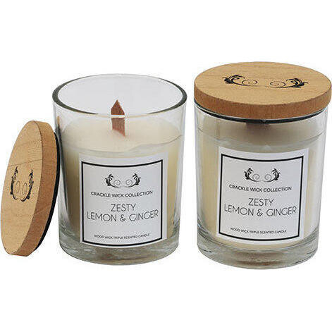 Candle Crackle Wick Zesty Lemon & Ginger