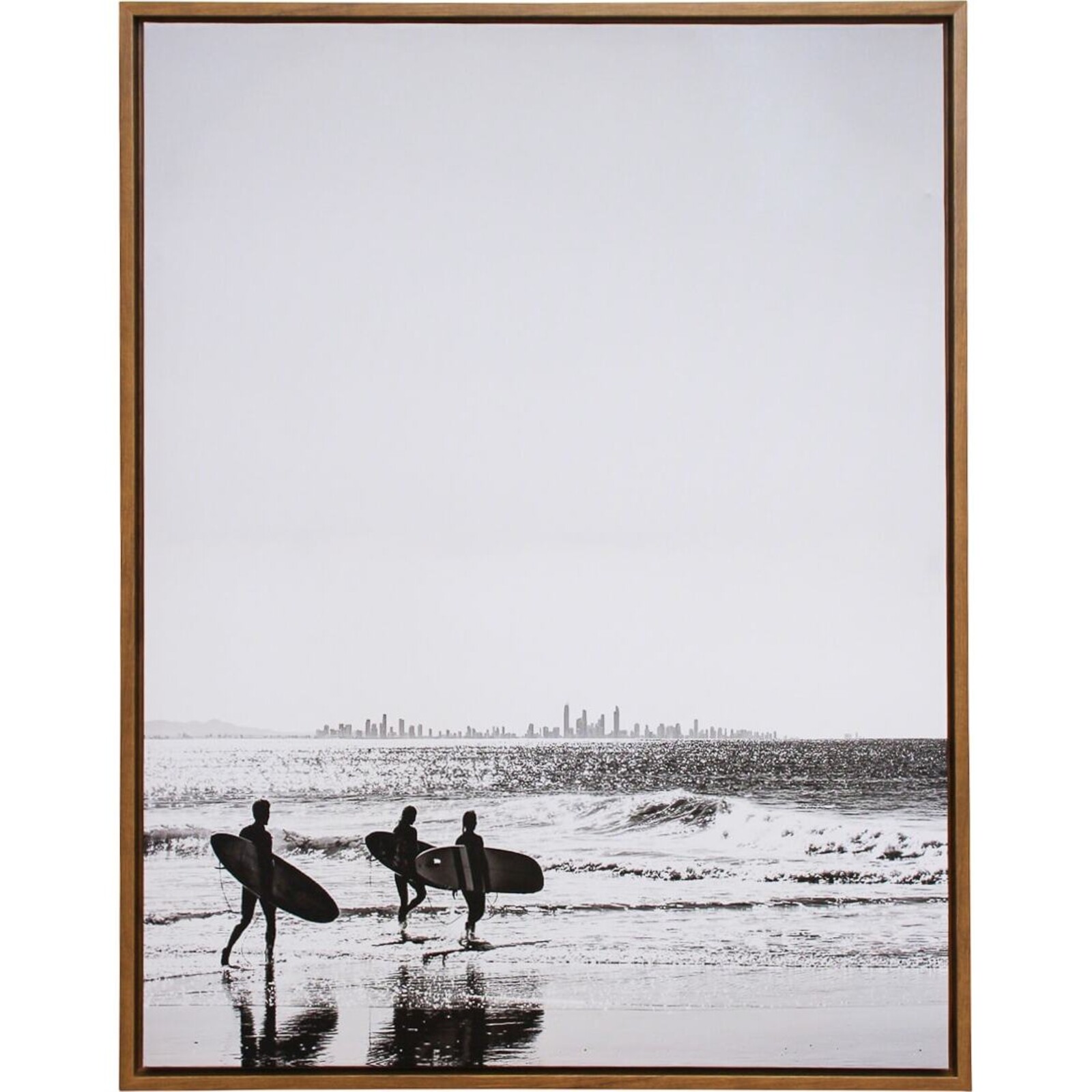 Framed Canvas Surfers 6