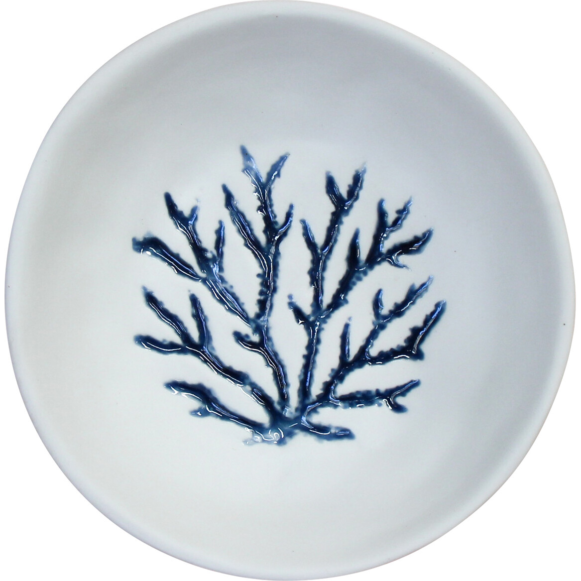 Bowl Sml Coral Branching Blue