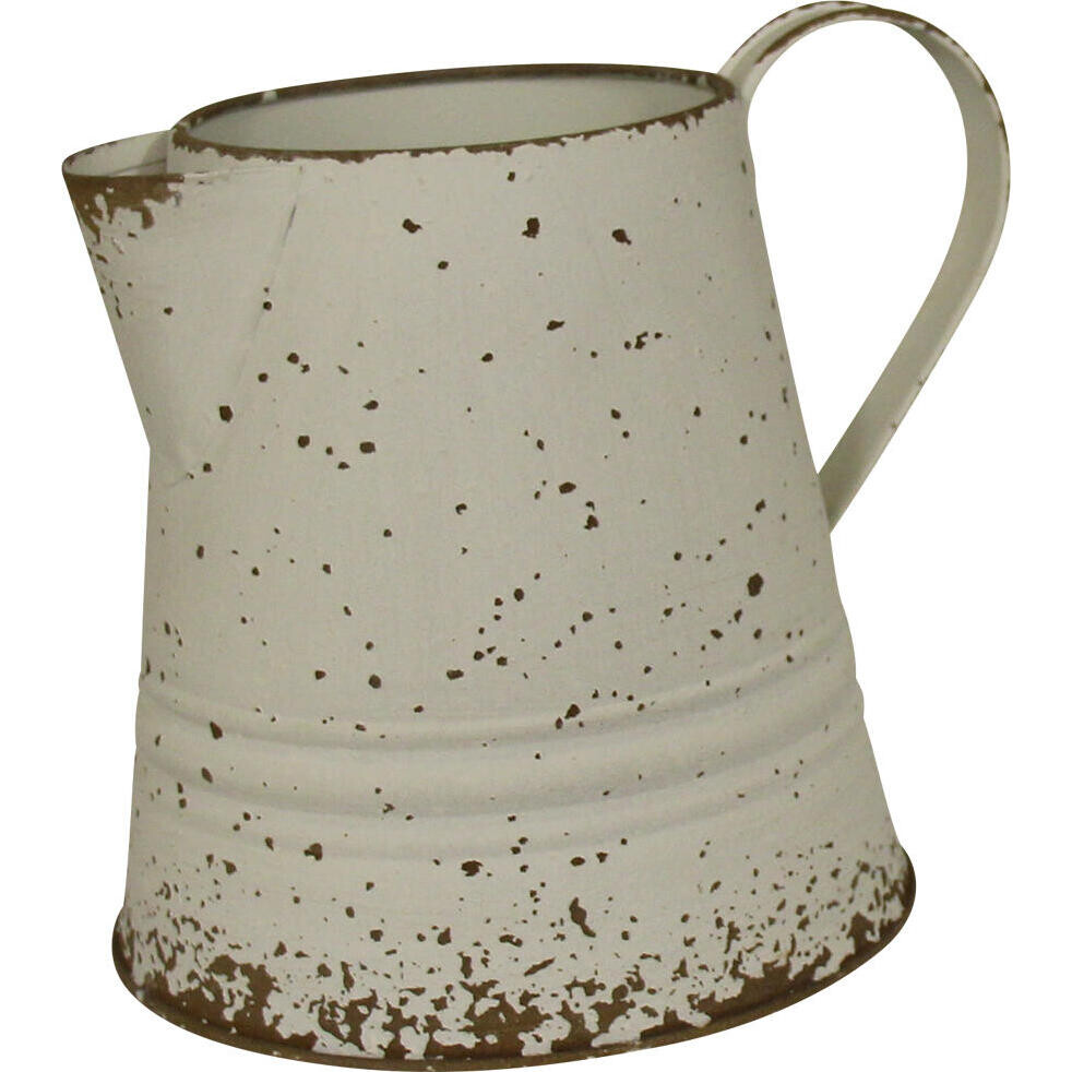 Jug Rustic White Lrg