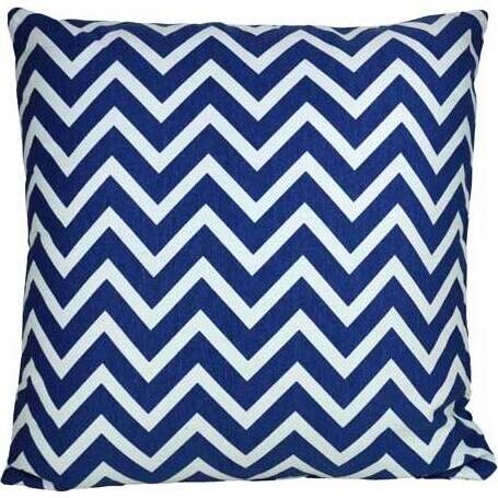 Cushion French Blue Chevron