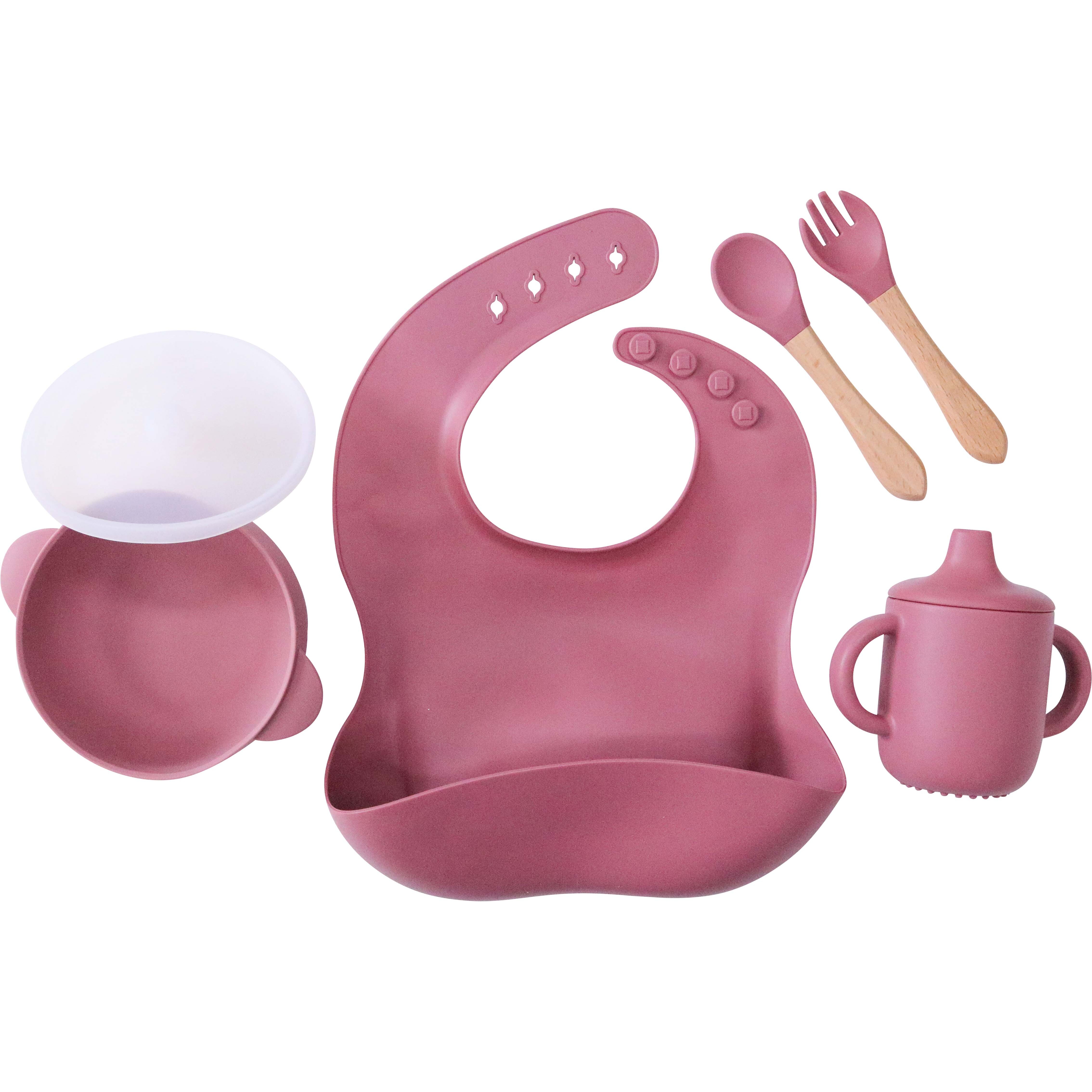 Silicone Feeding Set Mulberry