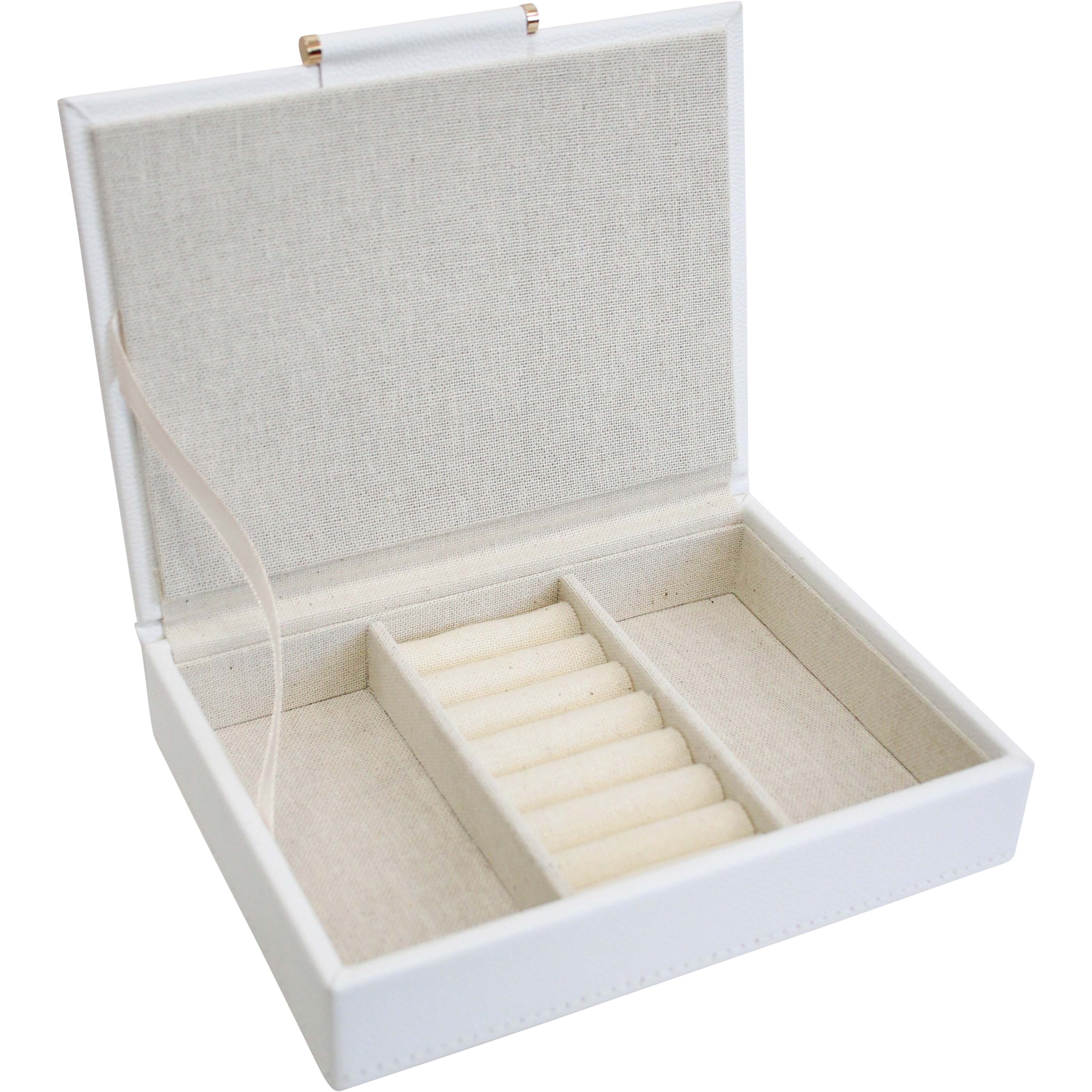 Jewellery Box Low White