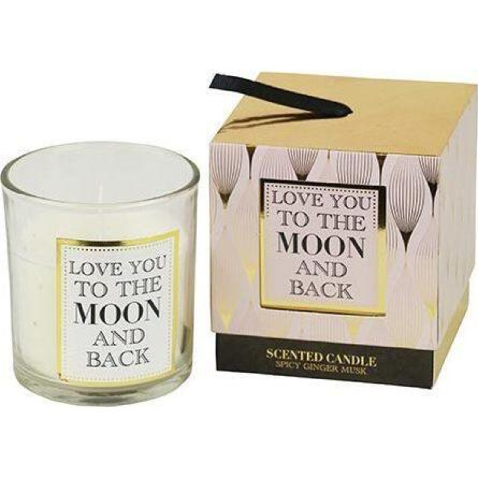 Boxed Candle Gold Moon