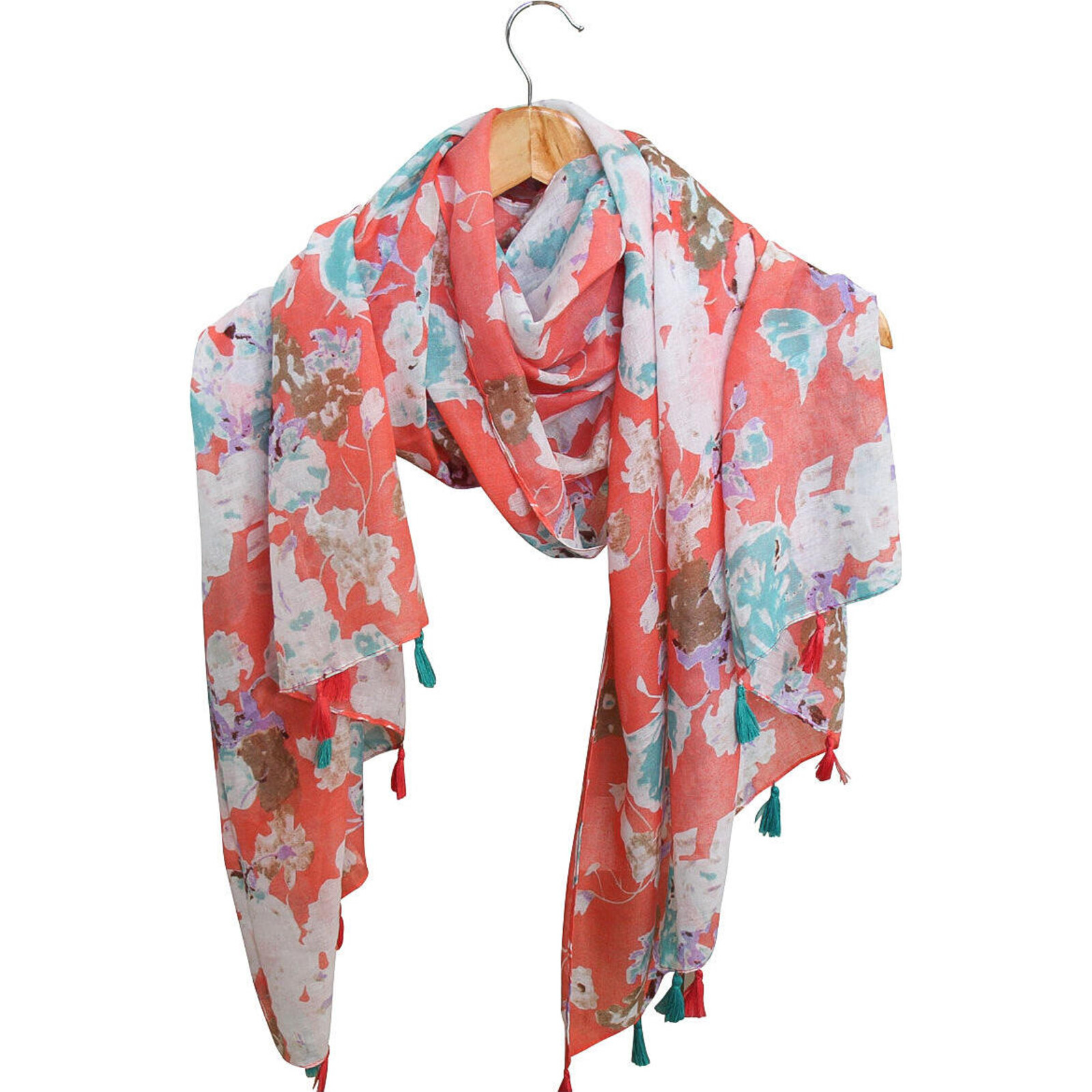 Sarong/ Scarf Coral Flowers