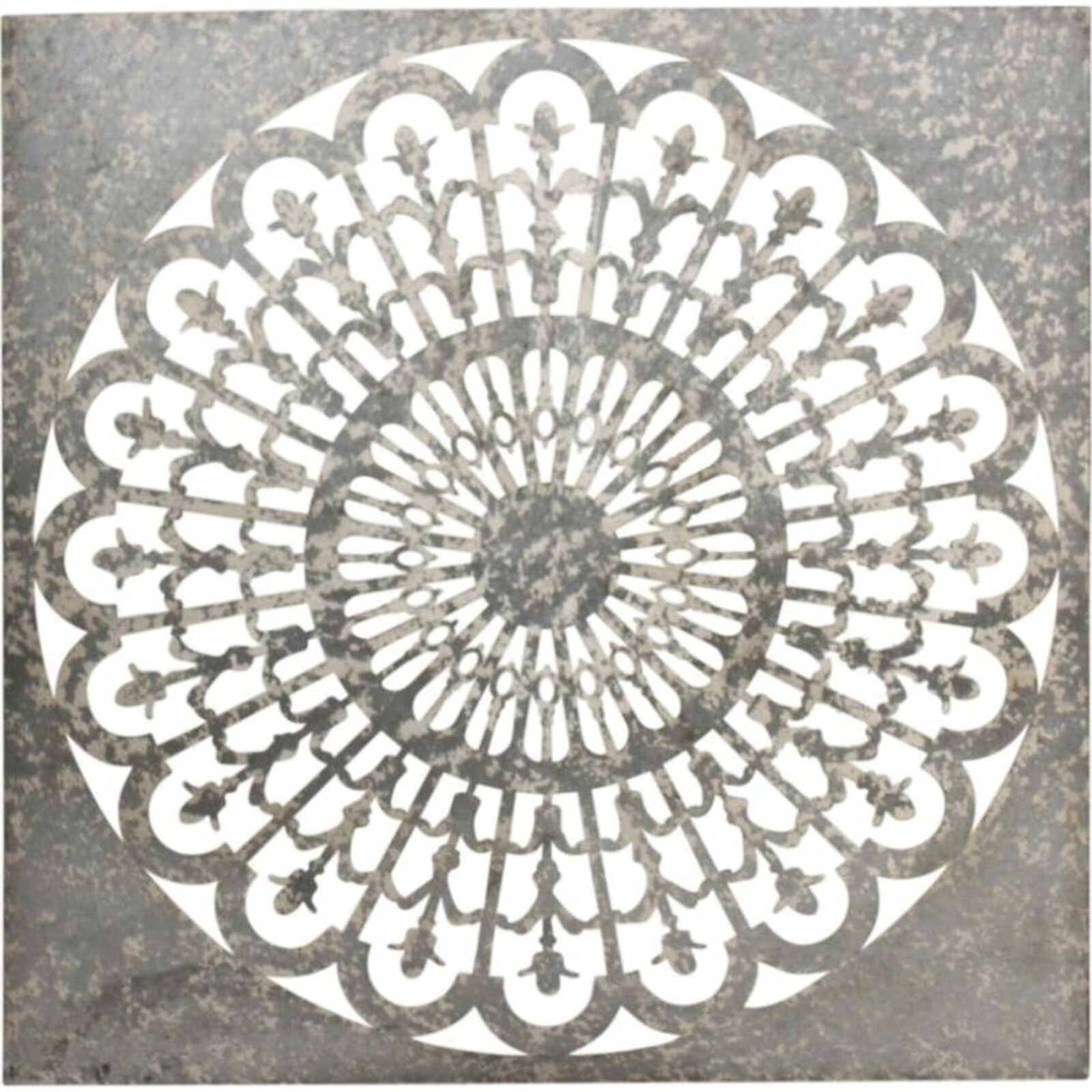 Wall Art Metal Floral Mandala 