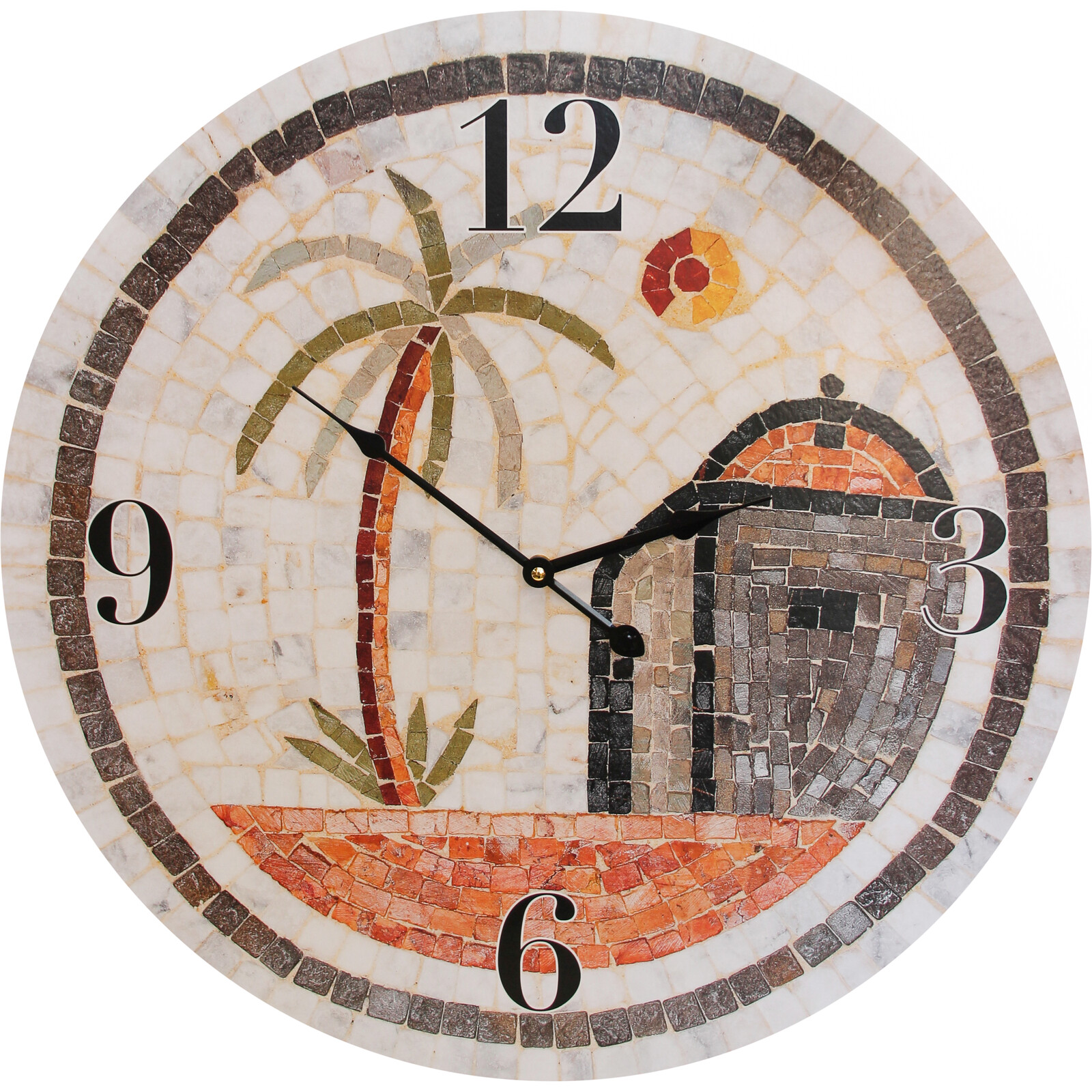Clock Mosaic Sahara 58cm