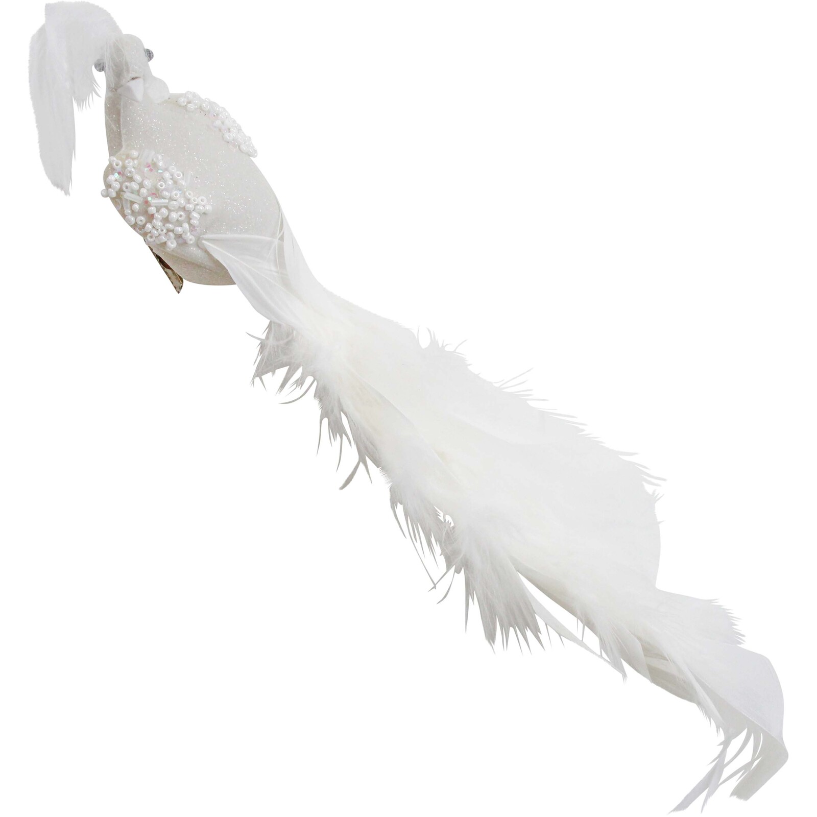Clip Peacock White