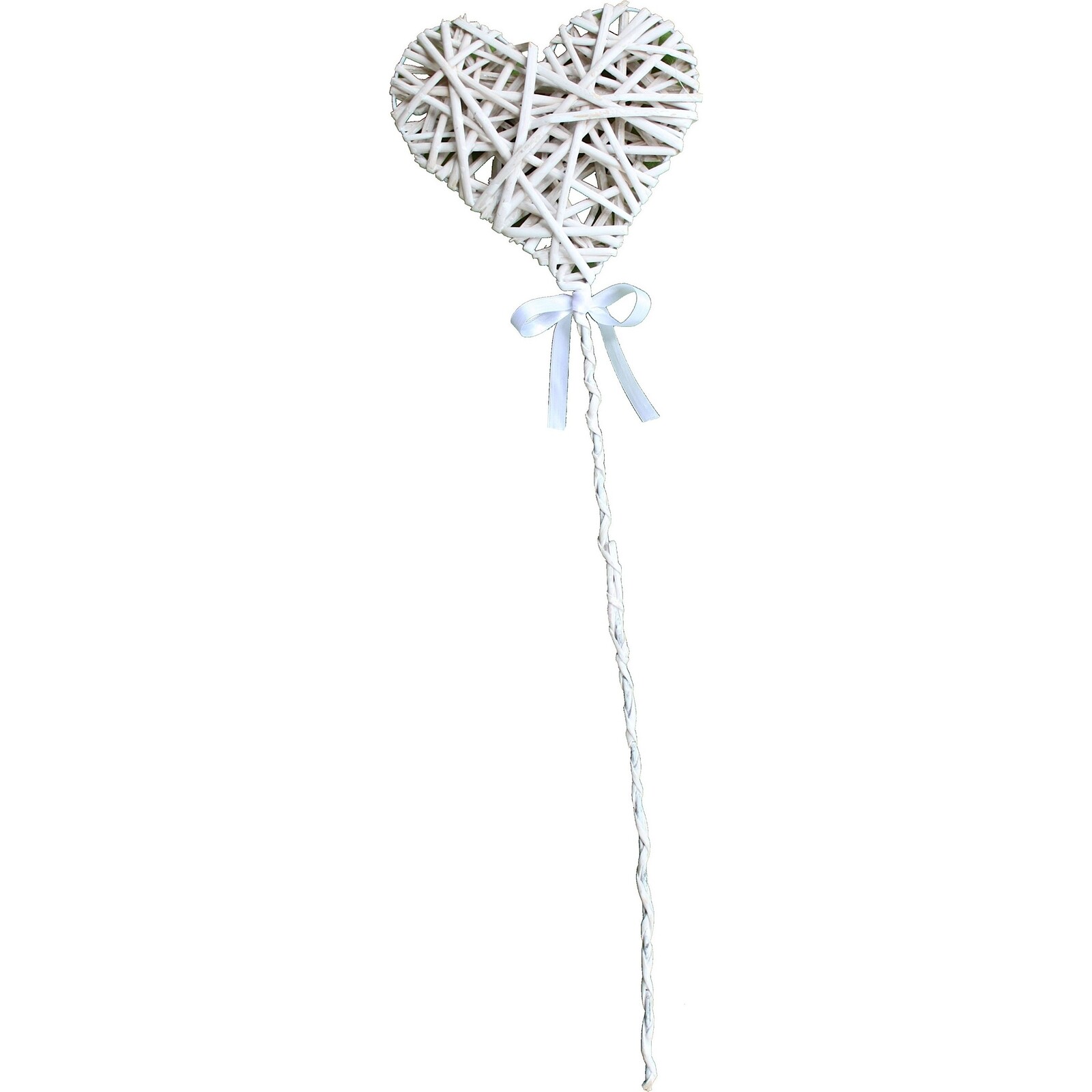 Heart on Stick - Large - White 