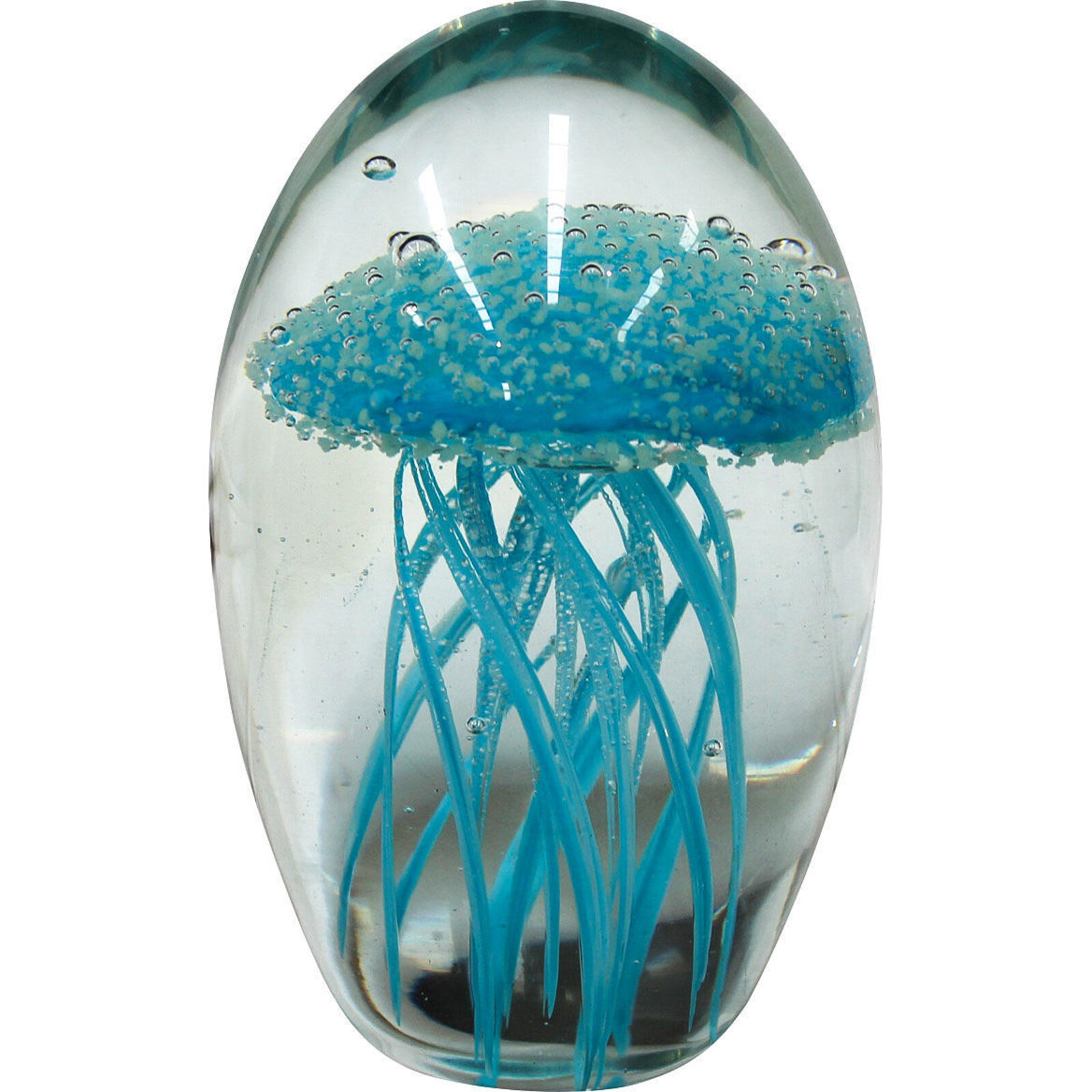 Paperweight Jellyfish Lrg Blue
