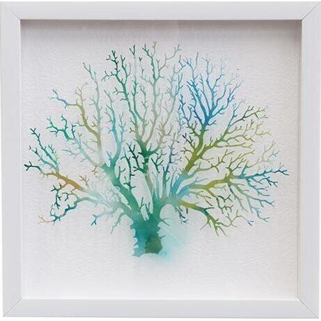 Framed Print Coral Blue