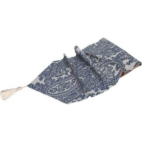 Table Runner Paisley Blue