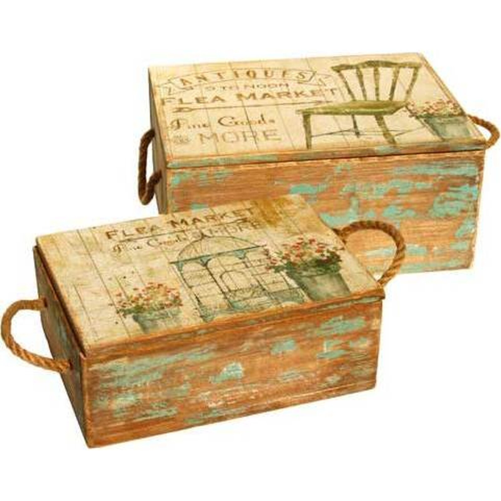 Boxes Antiques market S/2