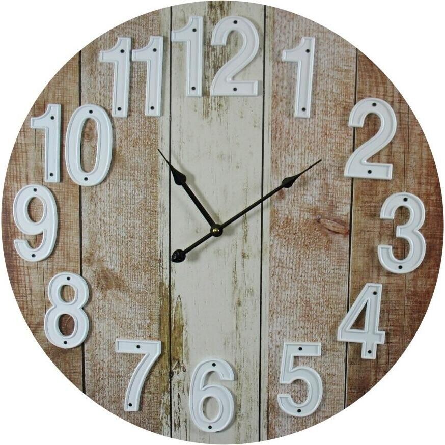 Clock Rustic Boards 58cm