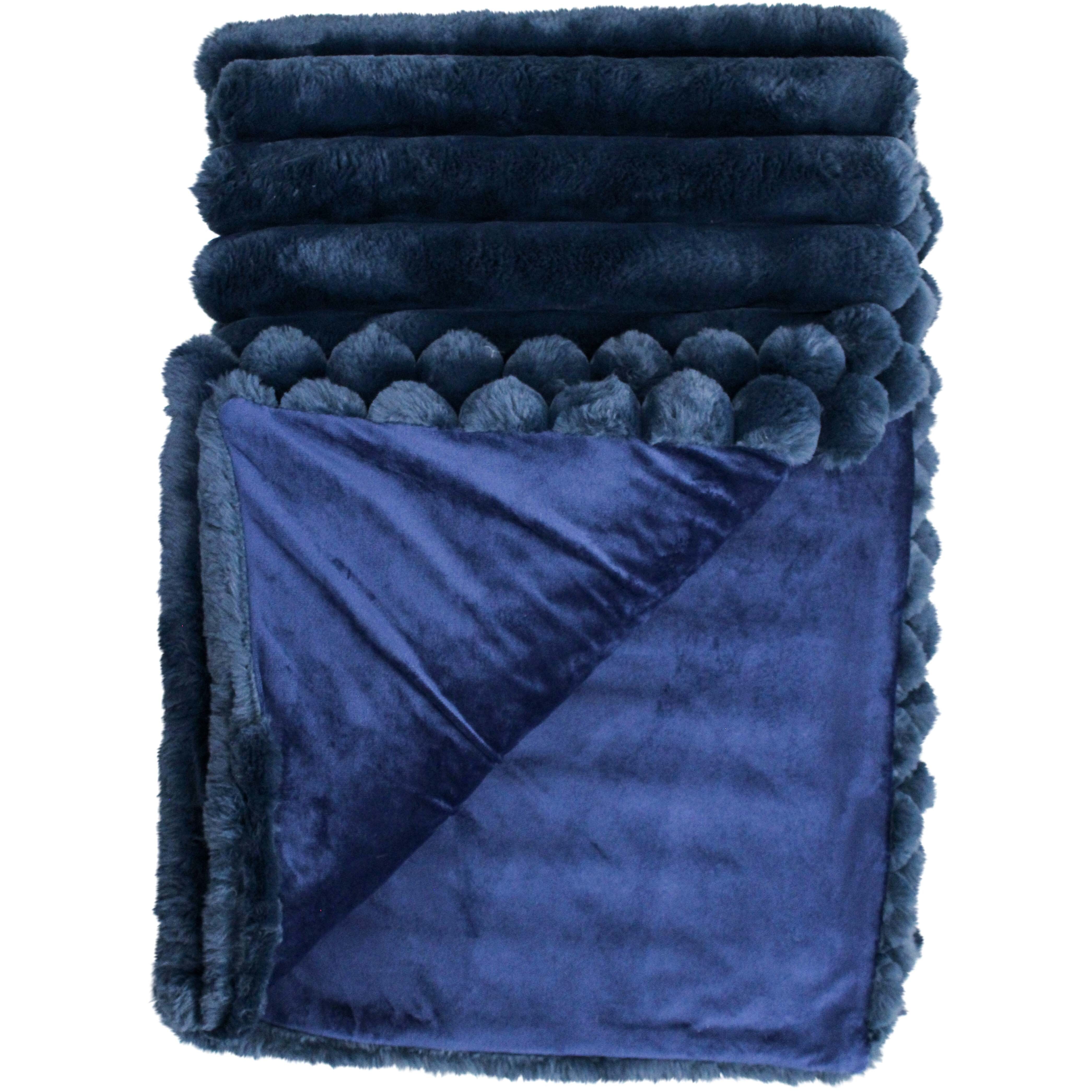 Blanket Puffer Faux Fur Midnight