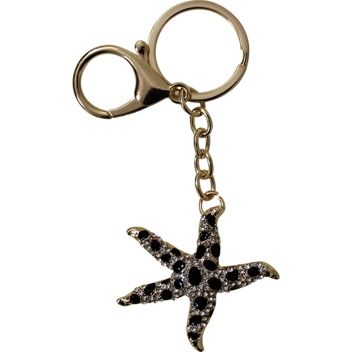 Keyring B/W Starfish