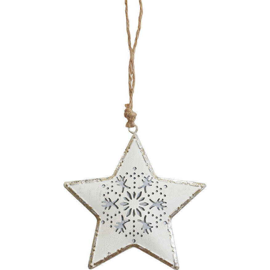 Hanging Star Flake Silver