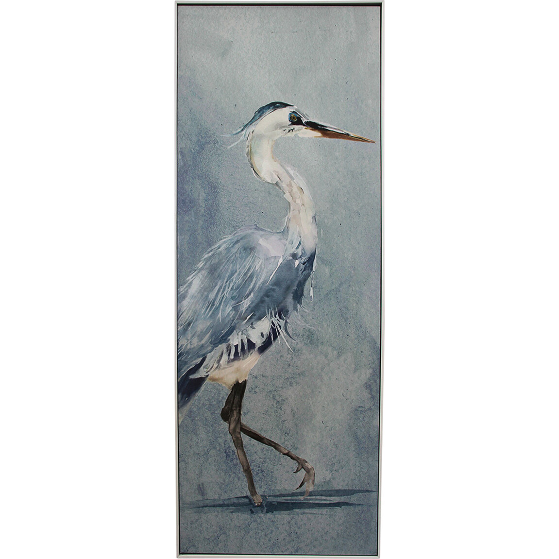 Framed Canvas Heron 1